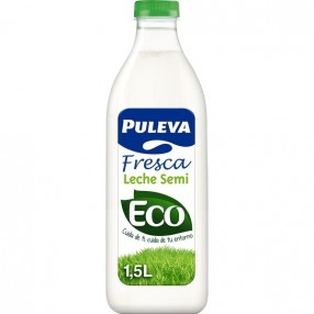 PULEVA leche fresca semidesnatada Ecologica 1 l
